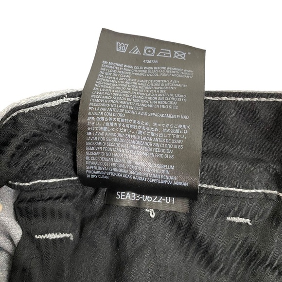 VOLCOM Mens Chino Shorts True To This Size 28 Gray Pockets Cotton Blend - Picture 6 of 7